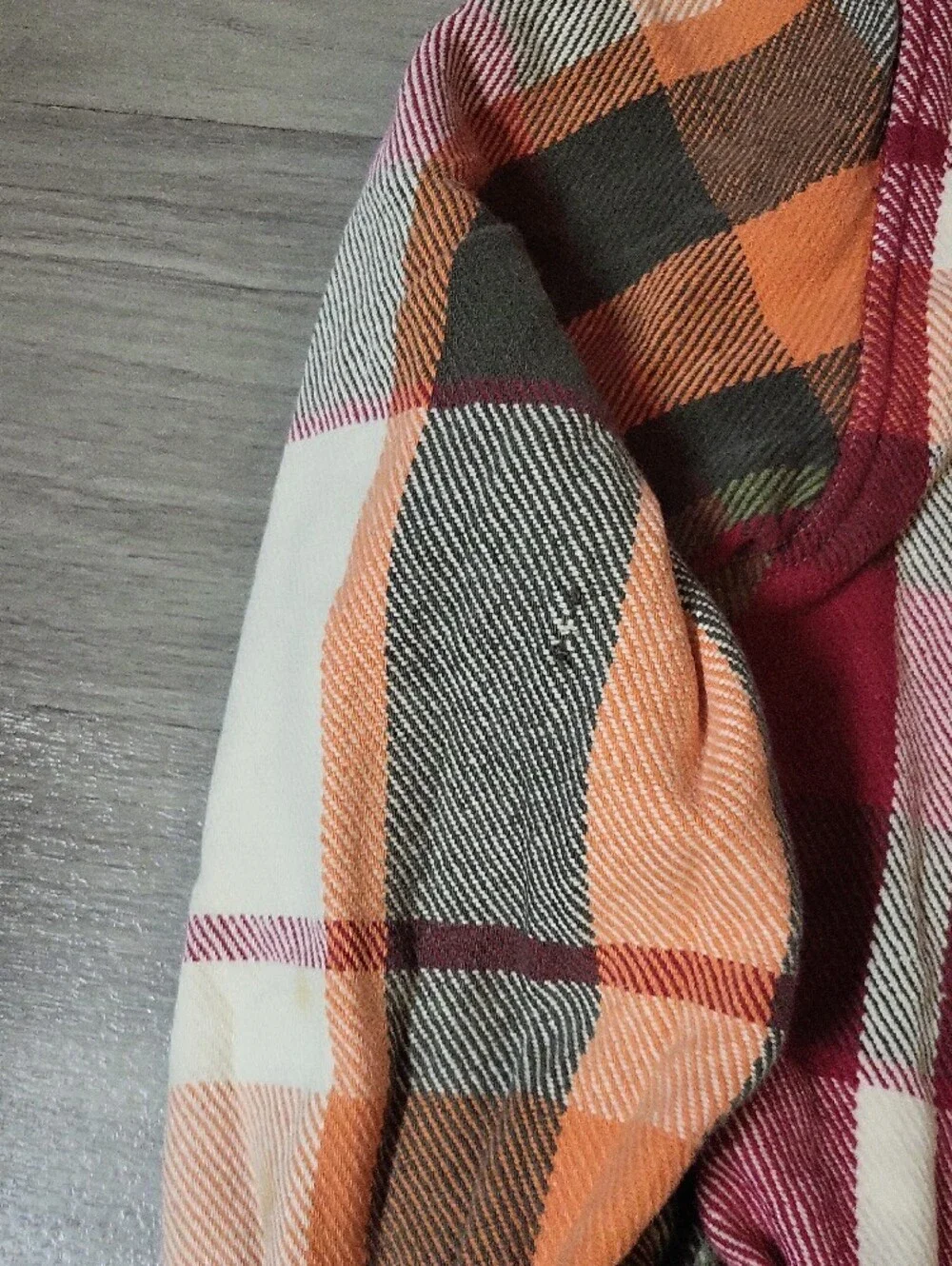 Element Plaid Shacket in Cream, Rust & Black